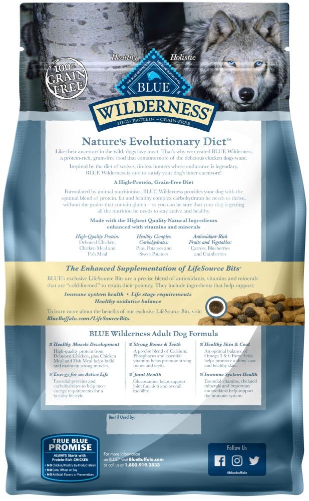 Blue Buffalo Wilderness Grain Free High Protein Chicken Recipe Adult Dry Dog  Food - Pittsburgh, PA