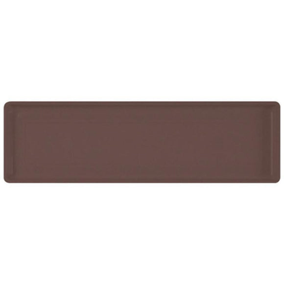 COUNTRYSIDE FLOWER BOX TRAY (24 INCH, BROWN)