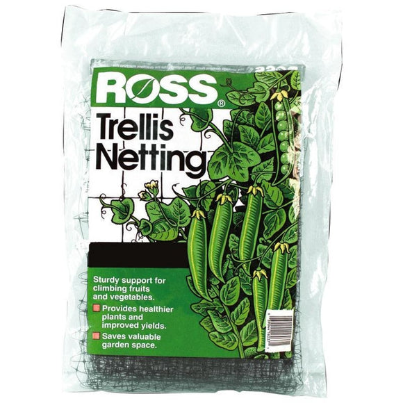 ROSS TRELLIS NETTING (6X12 FOOT, BLACK)