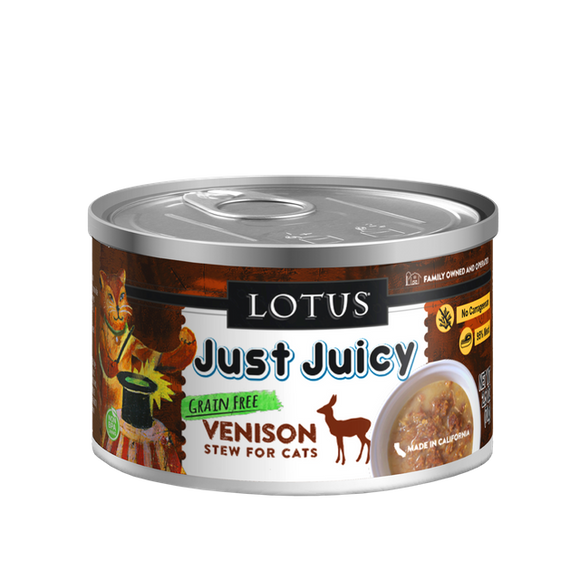 Lotus Just Juicy Stew Venison Recipe for Cats (5.3-oz)