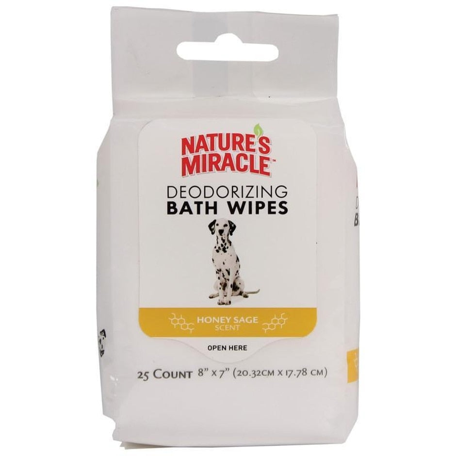 Nature's Miracle Supreme Odour Control Honey Sage Scented Pet Wipes