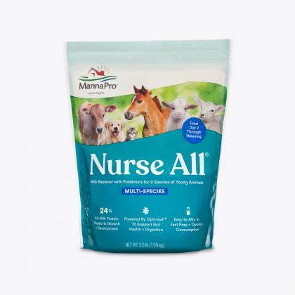 Manna Pro Nurse All® Multi-Species Milk Replacer with Probiotics (8 Lb)