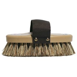 Horse Grooming Brush, Brown Union Fiber, 7-5/8 x 3-5/8-In.