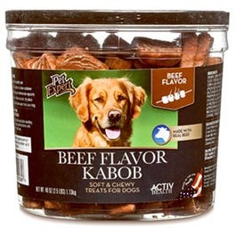 Dog Treats, Beef Kabobs, 40-oz. Tub