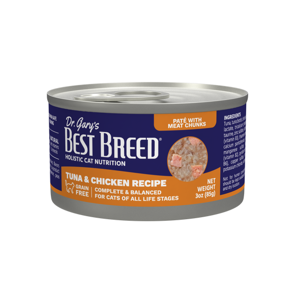 Dr. Gary's Best Breed Tuna & Chicken Recipe Cat Food