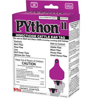 Universal Animal Health Python II Ear Tag