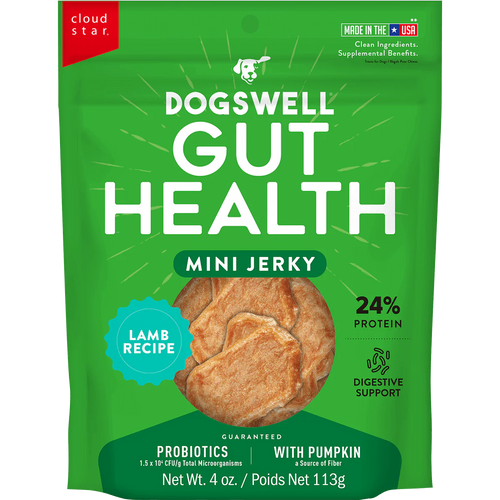 Dogswell Gut Health Mini Jerky Treats Lamb