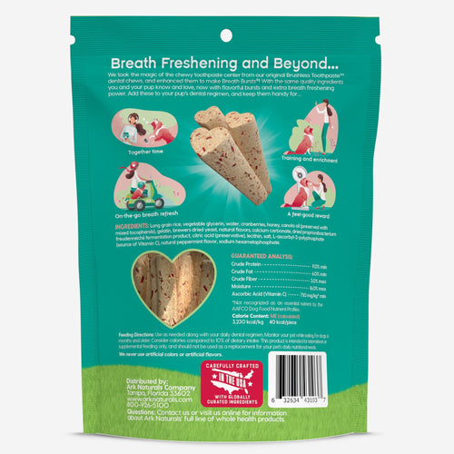 Ark Naturals Breath Bursts Peppermint Sticks Dog Treats