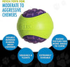 HERO Outer Armor Large, Durable Ball for Medium-Large Dogs, Squeaks & Floats