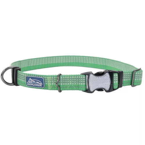 Coastal Pet Products K9 Explorer Brights Reflective Adjustable Dog Collar (1 x 18”-26”, Lake)