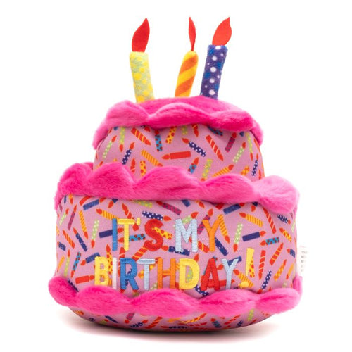 The Worthy Dog Birthday Cake Dog Toy