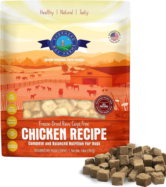 Shepherd Boy Farms Freeze-Dried Chicken Recipe For Dogs (14 oz)