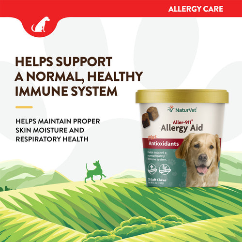 NaturVet Scoopables Aller-911 Allergy Aid For Dogs Chews