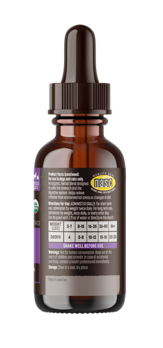 Earth Animal Apothecary No More Runs Organic Herbal Liquid Digestive Supplement  For Dogs & Cats