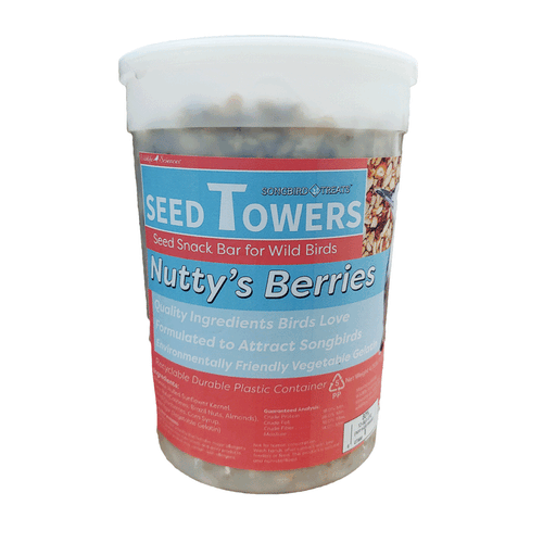 Wildlife Sciences Songbird Treat Seed Tower Nuttys Berries