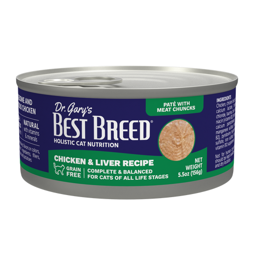 Dr. Gary's Best Breed Chicken & Liver Recipe Cat Food