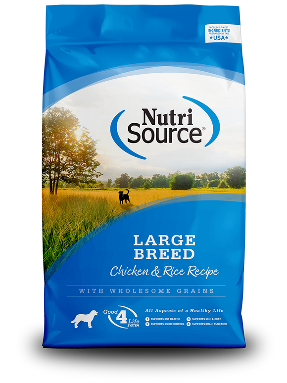 NutriSource Large Breed Chicken & Rice Recipe Dry Dog Food (26 lb)