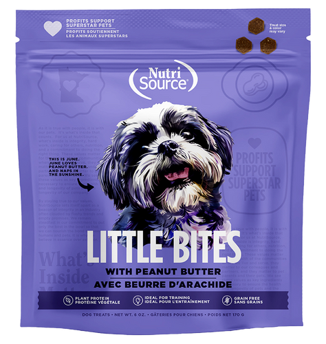 NutriSource Grain Free Peanut Butter Little Bites High-Quality Dog Training Treats