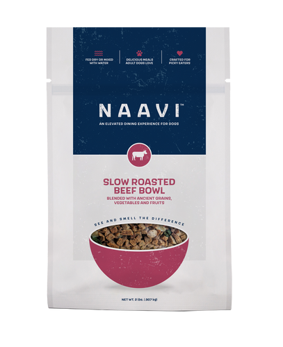 Naavi Slow Roasted Beef Bowl for Dogs (2 lb)