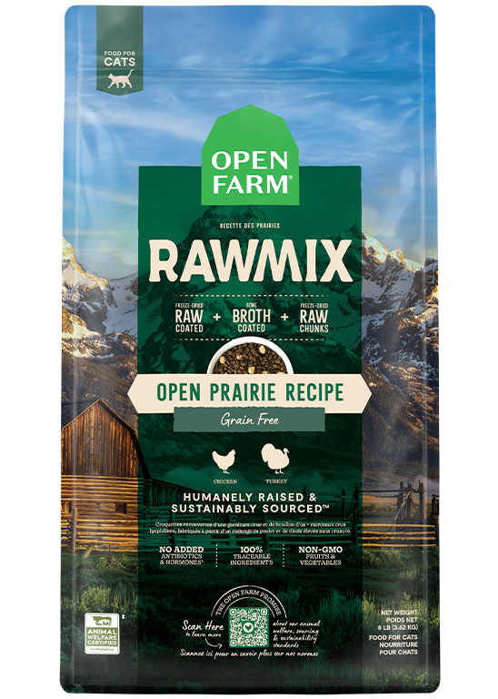 Open Farm Open Prairie Grain-Free RawMix for Cats (8 Lb)