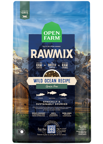 Open Farm Wild Ocean Grain-Free RawMix for Cats (8 Lbs)