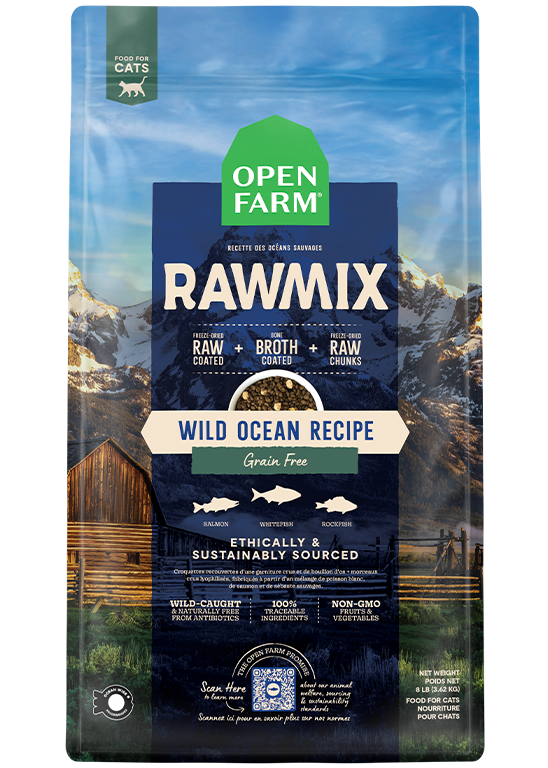 Open Farm Wild Ocean Grain-Free RawMix for Cats (8 Lbs)