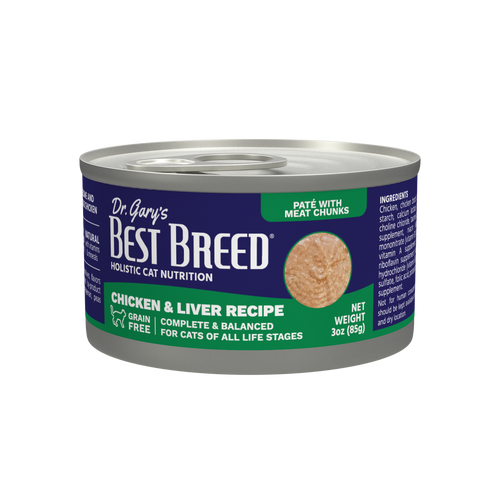 Dr. Gary's Best Breed Chicken & Liver Recipe Cat Food