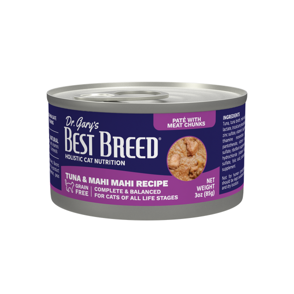 Dr. Gary's Best Breed Tuna & Mahi Mahi Recipe Cat Food (3 Oz)