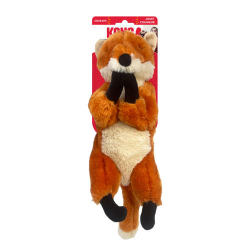 KONG Wild Low Stuff Creatures Fox Dog Toy (Medium)