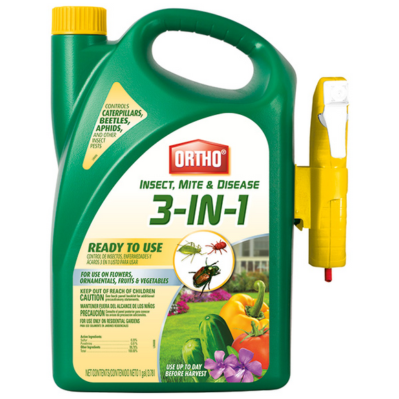 ORTHO INSECT, MITE & DISEASE 3-IN-1 READY-TO-USE 1 GAL (9.675 lbs)