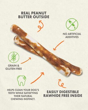Canine Naturals Hide Free Peanut Butter Chews