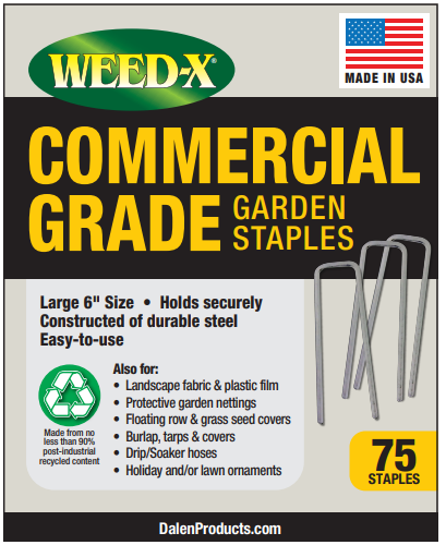 Dalen Gardeneer Garden Staples & Landscaping Pins (75-Pack - Large 6