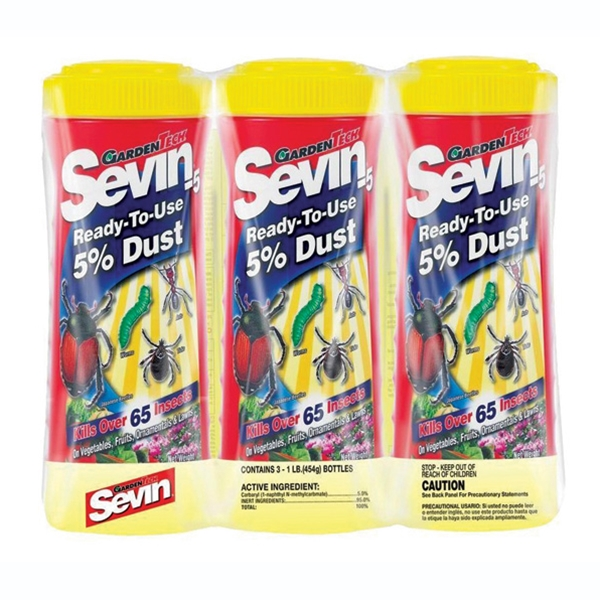 sevin 5 dust garden insect killer GARDENTECH SEVIN-5 READY TO USE 5% DUST 3 PACK - Pittsburgh, PA