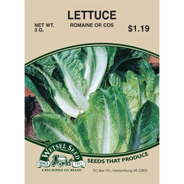 Wetsel Seed Paris Island Cos Romaine Lettuce