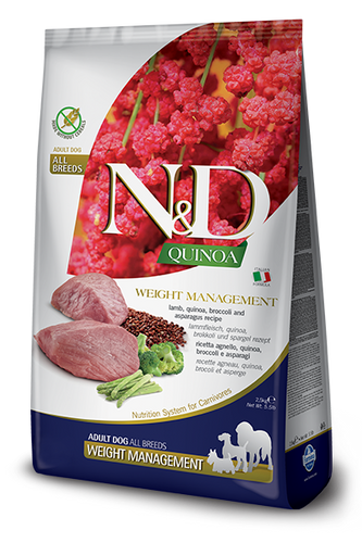 Farmina N&D Quinoa Dog Adult Mini Weight Management Lamb & Broccoli Dry Dog Food