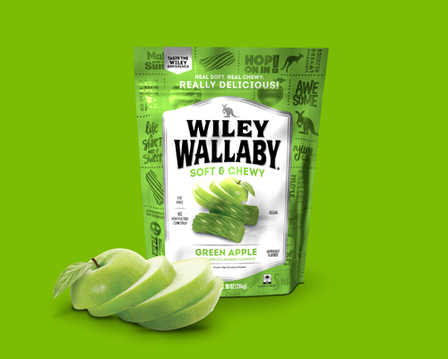 Wiley Wallaby Gourmet Blasted Green Apple
