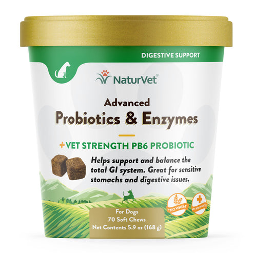 NaturVet Advanced Probiotics & Enzymes Soft Chews
