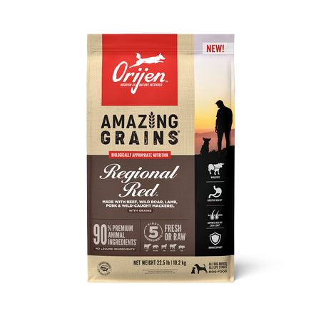ORIJEN Amazing Grains Regional Red Dry Dog Food