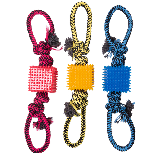 Snugarooz Tug N Cube Dog Toy