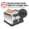Hamilton Beach Classic 4 Slice Toaster with Sure-Toast Technology, Stainless Steel
