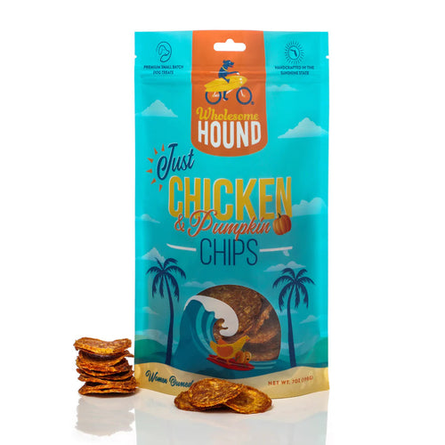 Wholesome Hound Just Chicken & Pumpkin Chips Dog Treats