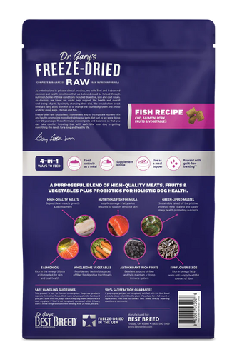 Dr. Gary's Best Breed Freeze-dried Fish Recipe