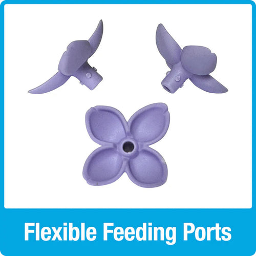 Nature's Way Bird Products Lilac Dreams Antique Glass Gravity Hummingbird Feeder