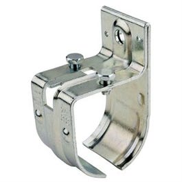 Rail Splice Bracket, Single, Round, Zinc