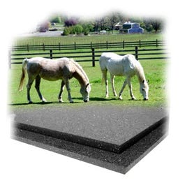 Stall Mat, Recycled Rubber, 4 x 6-Ft.