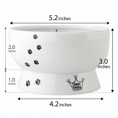 Necoichi Raised Cat Water Bowl (Cat)