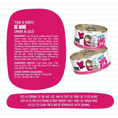 Weruva BFF Tuna and Bonito Be Mine Canned Cat Food