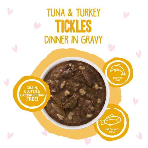 Weruva BFF Tuna & Turkey Tickles Recipe Pouches Wet Cat Food