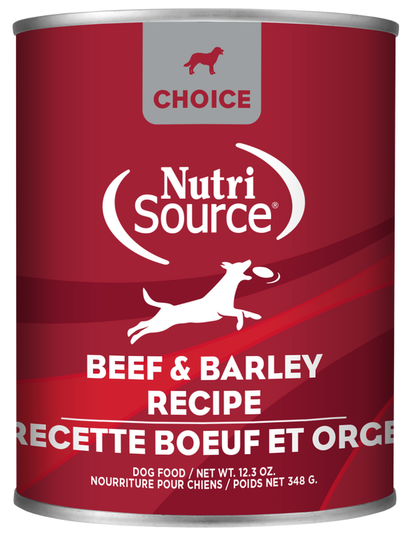 NutriSource® Beef & Barley Entrée Healthy Affordable Wet Dog Food