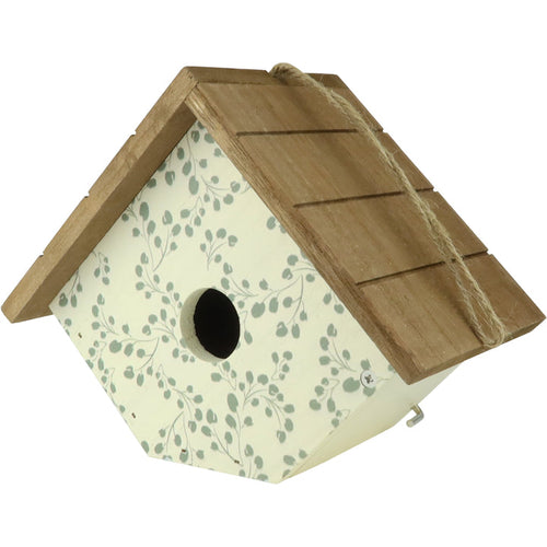 Nature's Way Deco Bird House Ivy Perch White